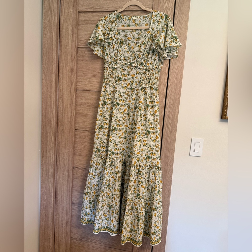 Max Studio Green Floral Maxi Dress